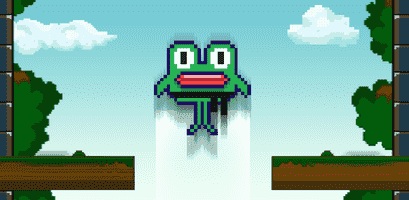 Zappeliger Frosch